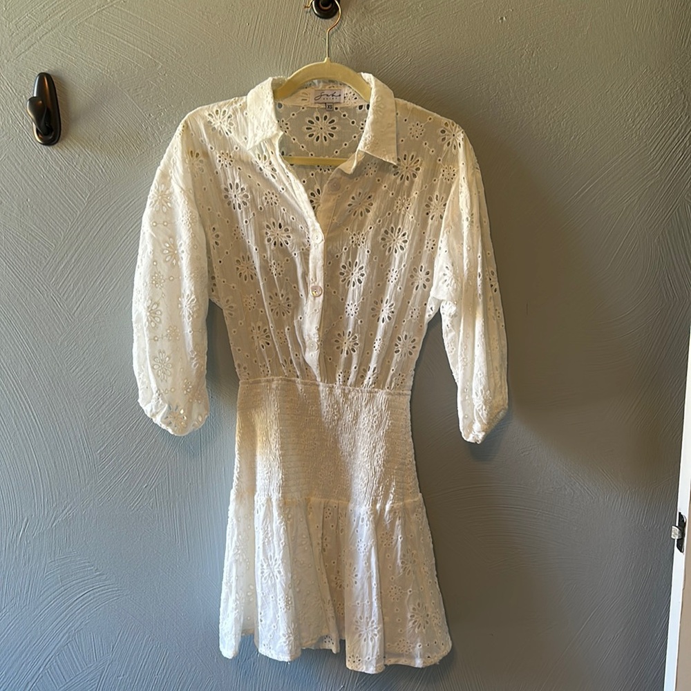 Sami Skirt White Eyelet Dress